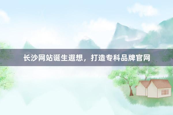 长沙网站诞生遐想，打造专科品牌官网
